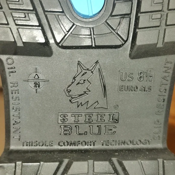 Steel Blue Heeler men's 8.5 cowboy style steel toed work boots 813945 brown - Picture 12 of 15